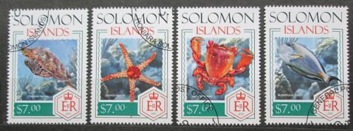 Poštové známky Šalamúnove ostrovy 2014 Morská fauna Mi# 2442-45 Kat 9.50€