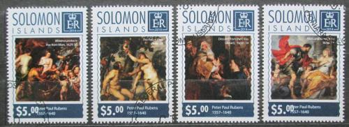 Poštové známky Šalamúnove ostrovy 2014 Umenie, Rubens Mi# 2972-75 Kat 7€