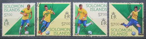 Poštové známky Šalamúnove ostrovy 2013 Futbalisti Mi# 2197-2200 Kat 9.50€