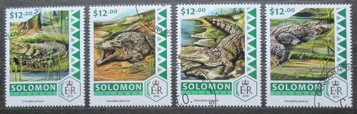 Poštové známky Šalamúnove ostrovy 2016 Australští krokodýli Mi# 4140-43 Kat 14€