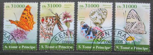 Poštové známky Svätý Tomáš 2015 Motýle Mi# 6320-23 Kat 12€
