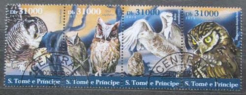 Poštové známky Svätý Tomáš 2015 Sovy Mi# 6330-33 Kat 12€