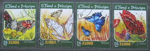 Poštové známky Svätý Tomáš 2016 Motýle Mi# 6626-29 Kat 12€