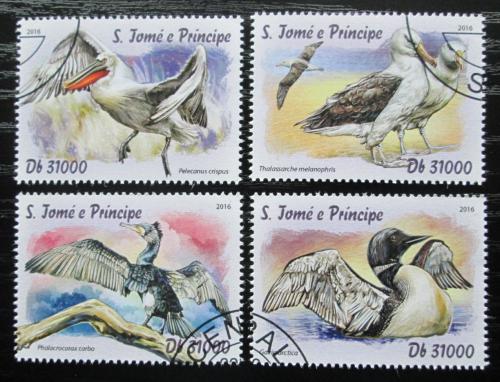 Poštové známky Svätý Tomáš 2016 Africkí ptáci Mi# 6721-24 Kat 12€