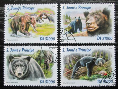 Poštové známky Svätý Tomáš 2016 Medvede Mi# 6781-84 Kat 12€