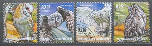 Poštové známky Niger 2015 Sovy Mi# 3445-48 Kat 13€