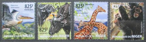 Poštové známky Niger 2015 Africká fauna Mi# 3465-68 Kat 13€