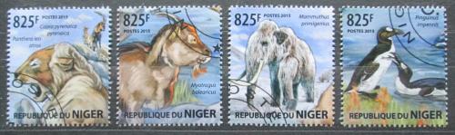 Poštové známky Niger 2015 Praveká fauna Mi# 3460-63 Kat 13€