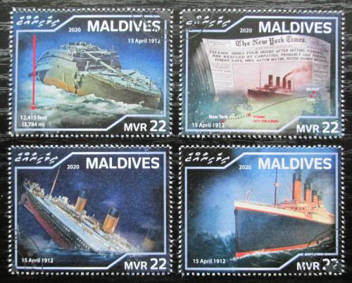 Poštové známky Maldivy 2020 Titanic Mi# 9035-38 Kat 11€