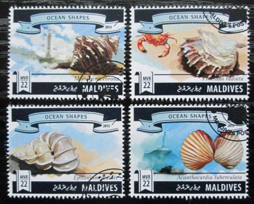 Poštové známky Maldivy 2015 Mušle Mi# 5835-38 Kat 11€