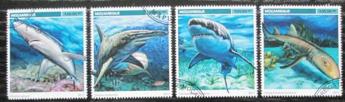 Poštové známky Mozambik 2017 Žraloky Mi# 9059-62 Kat 22€