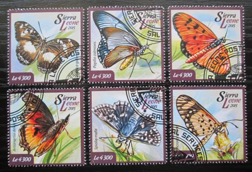 Poštové známky Sierra Leone 2015 Motýle Mi# 5946-51 Kat 11.50€