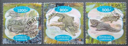 Poštové známky Gabon 2020 Krokodíly Mi# N/N 