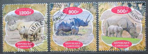Poštové známky Gabon 2020 Nosorožce Mi# N/N