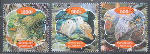 Poštové známky Gabon 2020 Sovy Mi# N/N