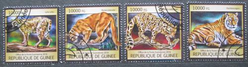 Poštové známky Guinea 2016 Maèkovité šelmy Mi# 11886-89 Kat 16€