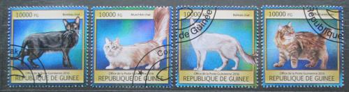 Poštové známky Guinea 2016 Maèky Mi# 11881-84 Kat 16€
