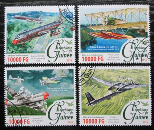 Poštové známky Guinea 2016 História letadel Boeing Mi# 11706-09 Kat 16€ 