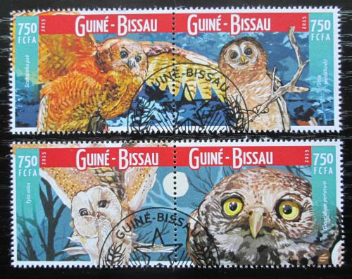 Poštové známky Guinea-Bissau 2015 Sovy Mi# 8254-57 Kat 11€