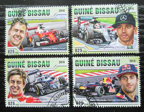 Poštovní známky Guinea-Bissau 2016 Formule 1 Mi# 8757-60 Kat 12.50€
