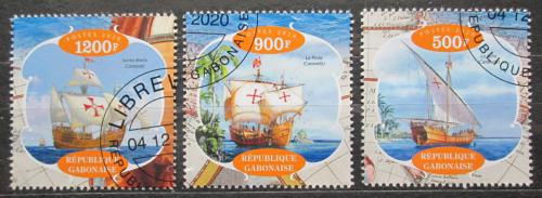 Poštové známky Gabon 2020 Kolumbovy plachetnice Mi# N/N