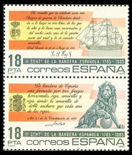 Poštové známky Španielsko 1985 Státní symboly Mi# 2674-75