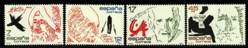 Poštové známky Španielsko 1985 Osobnosti Mi# 2690-93