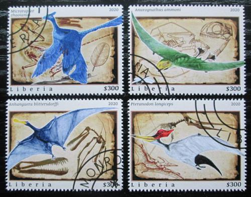 Poštové známky Libéria 2020 Létající dinosaury Mi# N/N