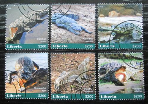 Poštové známky Libéria 2020 Krokodíly Mi# N/N