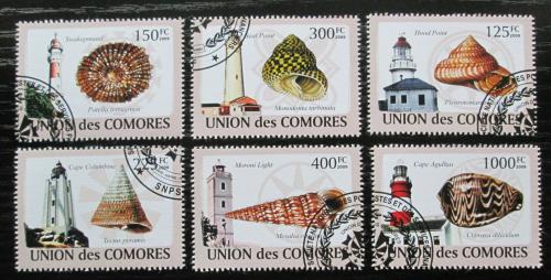 Poštové známky Komory 2009 Mušle a majáky Mi# 2086-91 Kat 11€