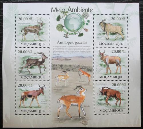 Poštové známky Mozambik 2010 Antilopy a gazely Mi# 3554-59