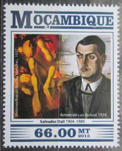 Poštová známka Mozambik 2015 Umenie, Salvador Dalí Mi# 8232