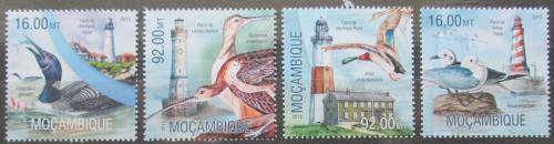 Poštové známky Mozambik 2013 Vodní ptáci a majáky Mi# 6677-80 Kat 13€