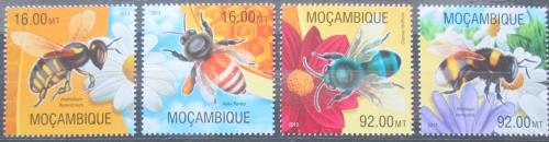 Poštové známky Mozambik 2013 Vèely Mi# 6652-55 Kat 13€