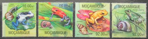Poštové známky Mozambik 2013 Žaby Mi# 6657-60 Kat 13€