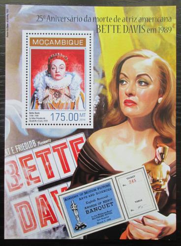 Poštová známka Mozambik 2014 Bette Davis, hereèka Mi# Block 881 Kat 10€