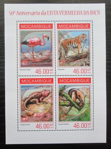 Poštové známky Mozambik 2014 Ohrožená fauna Mi# 7185-88 Kat 11€