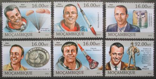 Poštové známky Mozambik 2013 Alan Shepard, kozmonaut Mi# 6616-21 Kat 10€