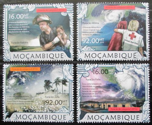 Poštové známky Mozambik 2013 Hurikány Mi# 6424-27 Kat 13€