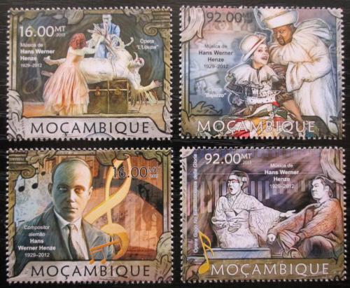 Poštové známky Mozambik 2013 Hans Werner Henze, skladatel Mi# 6404-07 Kat 13€