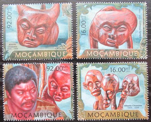 Poštové známky Mozambik 2013 Sochy, Alberto Chissano Mi# 6384-87 Kat 13€