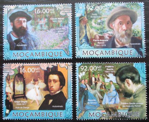 Poštové známky Mozambik 2013 Umenie, impresionismus Mi# 6374-77 Kat 13€