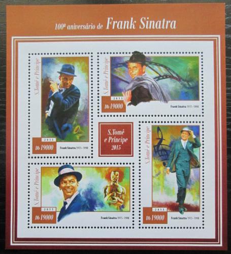 Poštové známky Svätý Tomáš 2015 Frank Sinatra Mi# 6030-33 Kat 7.50€