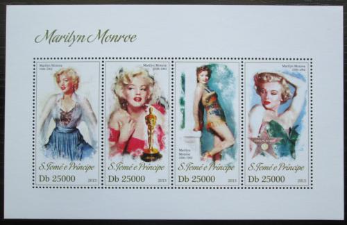Poštové známky Svätý Tomáš 2013 Marilyn Monroe Mi# 5241-44 Kat 10€