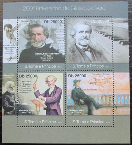 Poštové známky Svätý Tomáš 2013 Giuseppe Verdi Mi# 4971-74 Kat 10€