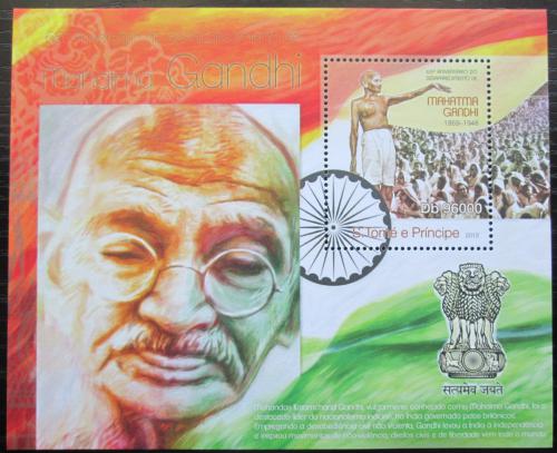 Poštová známka Svätý Tomáš 2013 Mahátma Gándhí Mi# Block 860 Kat 10€