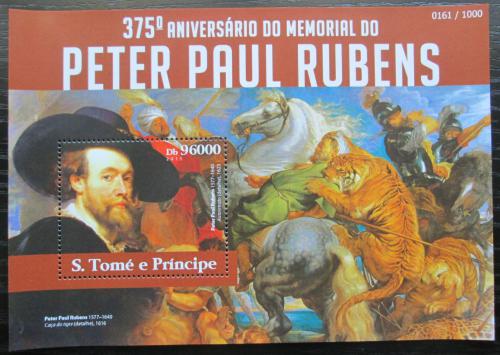 Poštová známka Svätý Tomáš 2015 Umenie, Peter Paul Rubens Mi# Block 1096 Kat 10€