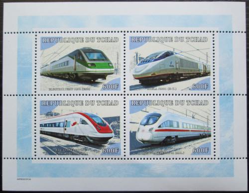 Poštové známky Èad 2001 Lokomotívy Mi# 2196-99 Kat 11€