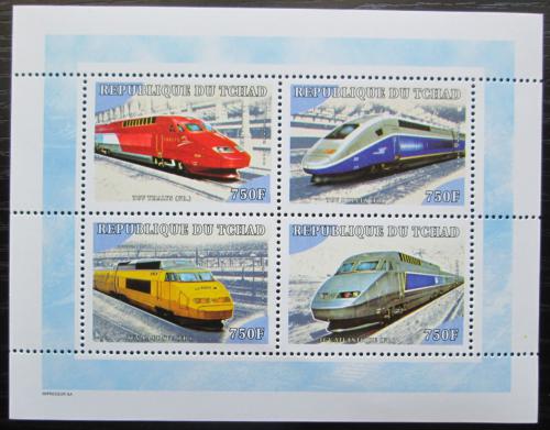 Poštové známky Èad 2001 Lokomotívy Mi# 2204-07 Kat 14€