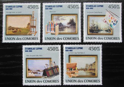 Poštové známky Komory 2009 Umenie, Stanislas Lépine Mi# 2550-54 Kat 10€